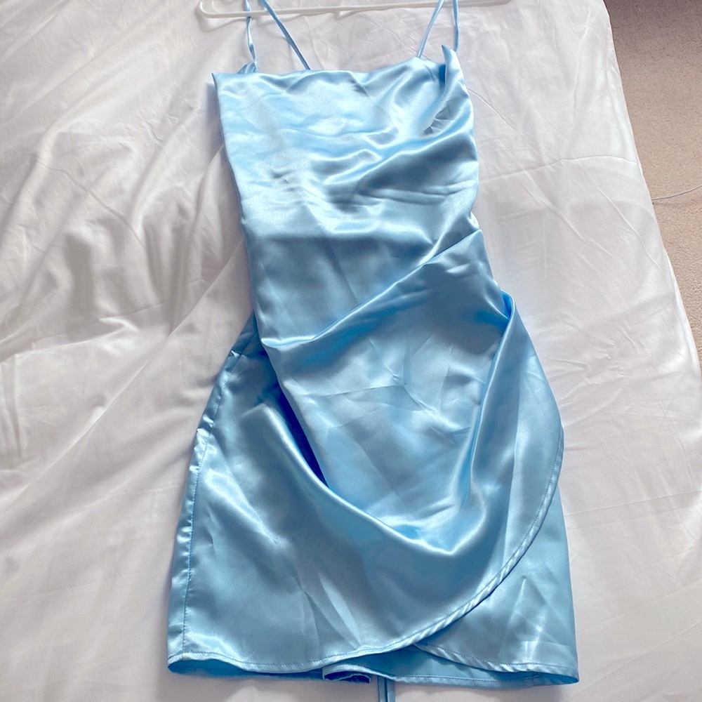 blue lucy in the sky bodycon dress